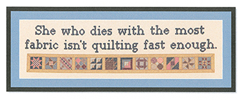 Burdhouse Stitchery - Isn't Quilting Fast Enough MAIN