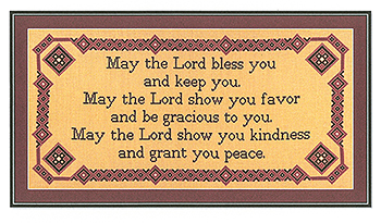 Burdhouse Stitchery - May The Lord Bless You MAIN