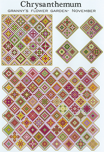 Carolyn Manning Designs - Granny's Flower Garden - November Chrysanthemum MAIN