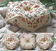 Heartstring Samplery - Let Our Gladness Biscornu THUMBNAIL