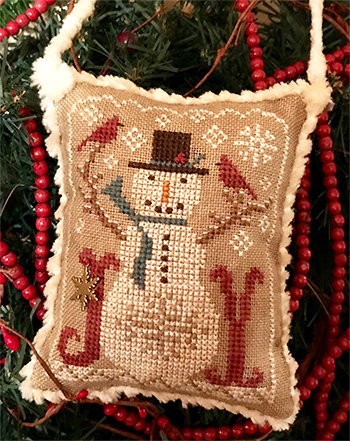 Homespun Elegance - 2020 Snowman Ornament - Snow Joyful MAIN