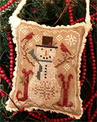 Homespun Elegance - 2020 Snowman Ornament - Snow Joyful THUMBNAIL