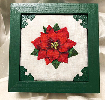 keslyn's cross stitch keslyn's beth's poinsettia cross stitch