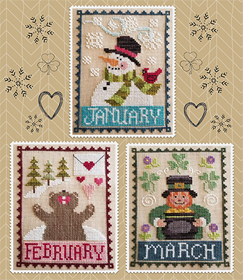 Waxing Moon Designs - Monthly Trios - January February March MAIN