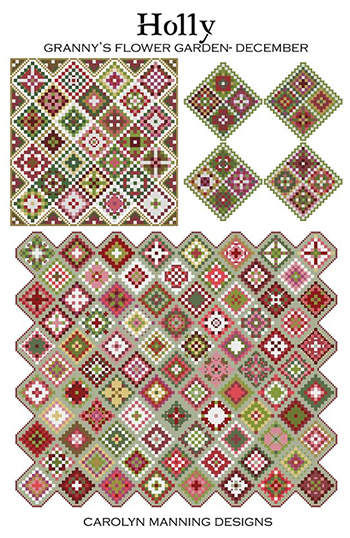 Carolyn Manning Designs - Granny's Flower Garden - December Holly MAIN