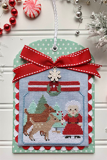 luminous fiber arts cross stitch christmas in the kitchen candy canes ...