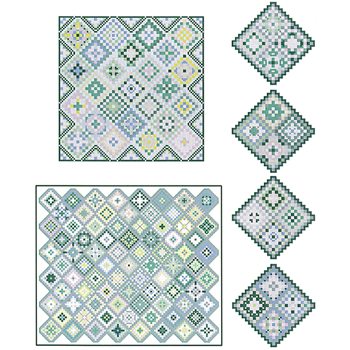 Carolyn Manning Designs - Granny's Flower Garden - January Snowdrop MAIN