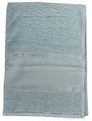 Viscose Border Hand Towel - Blue THUMBNAIL