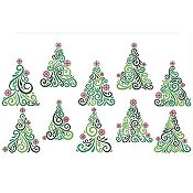 Cross Stitch Wonders - Art Deco Trees THUMBNAIL