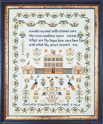 Mill On The Floss Samplers - Charlotte Kingsley Griffin 1834 MAIN
