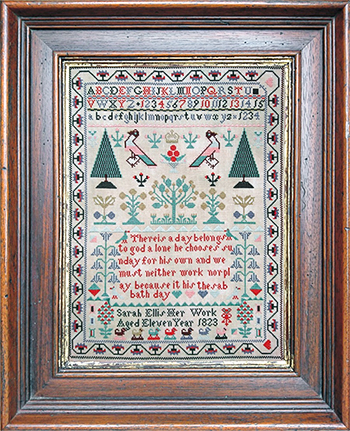 Mill On The Floss Samplers - Sarah Ellis 1823 MAIN