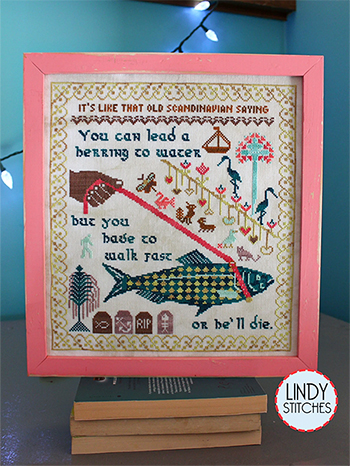 Lindy Stitches - Walk Fast Sampler MAIN