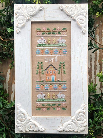 Country Cottage Needleworks - Sampler of the Month - April MAIN