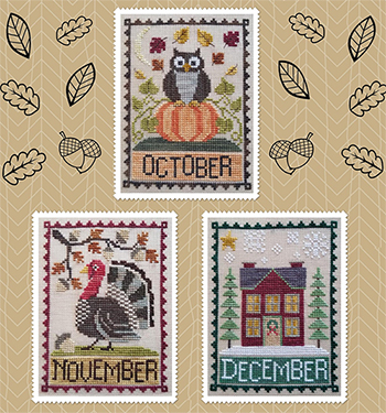 Waxing Moon Designs - Monthly Trios - October, November, December MAIN