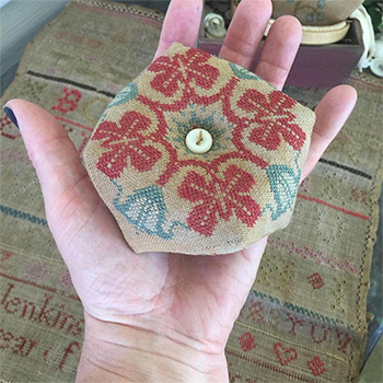 Stacy Nash Designs - Hannah's Sampler Biscornu MAIN