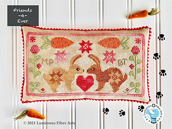 Luminous Fiber Arts - Friendship Series - BFF Bunnies MAIN