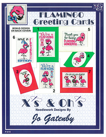 X's & Oh's - Flamingo Greeting Cards MAIN