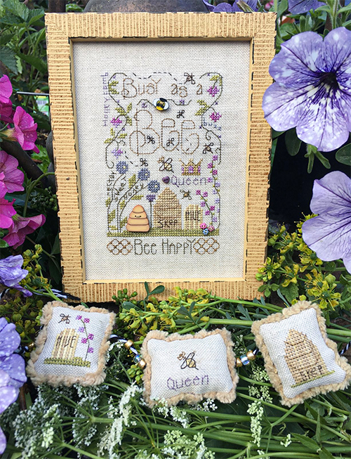 shepherd's bush cross stitch busy notes cross stitch bee pattern