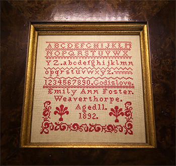 Hands Across The Sea Samplers - Emily Ann Foster 1892 MAIN