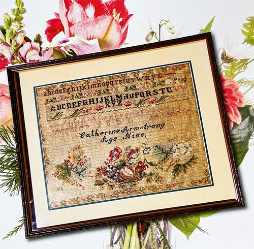 cross stitch antiques cross stitch catherine armstrong sampler cross stitch