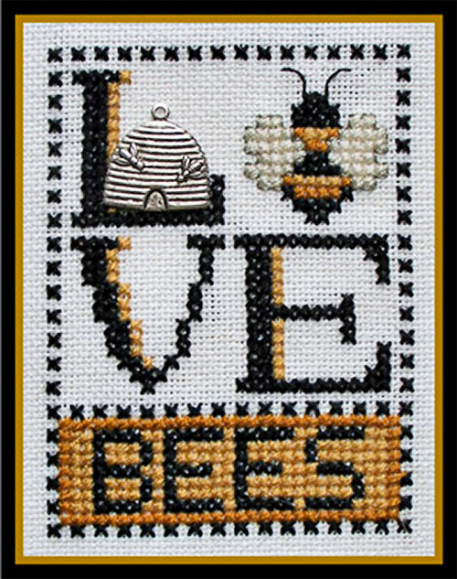 hinzeit cross stitch love bits love bees hive pattern