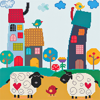 Susanamm Cross Stitch - Ewes And Birds MAIN