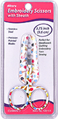 Allary Embroidery Scissors with Sheath 3.75" - Ice Cream Cone THUMBNAIL