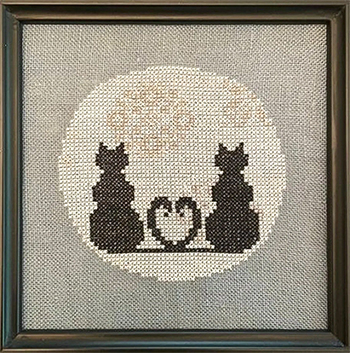 AuryTM Designs - Cattitudes - 2 Cats And A Moon MAIN
