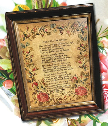 Cross Stitch Antiques - The Child's Petition 1845 MAIN