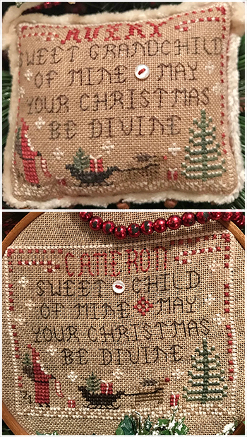 Homespun Elegance - Merry Noel Collection - Avery's Ornament - 2021 Sweet Grandchild ~ Child Of Mine MAIN