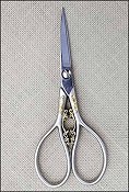 Marquis 4/1/4" Embroidery Scissors w/ Gold Filagree THUMBNAIL