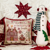 Pansy Patch Quilts and Stitchery - Houses on Peppermint Lane 5 - Cranberry House THUMBNAIL