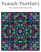 Carolyn Manning Designs - The Stained Glass Collection - Peacock Feathers THUMBNAIL