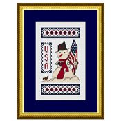 Happiness Is HeartMade - Patriotic Snowman THUMBNAIL