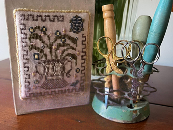 Dames of the Needle - Urn and Flowers Box Topper MAIN