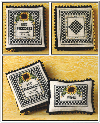 The Sweetheart Tree - Sunflower Needlebook & Pin Pillow MAIN