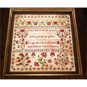 Hands Across The Sea Samplers - Mary Wigglesworth 1812 THUMBNAIL