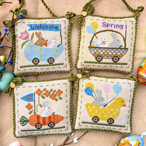 lila's studio cross stitch spring parade set 1 0622 cross stitch