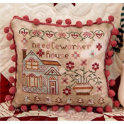 Pansy Patch Quilts and Stitchery - Houses on Peppermint Lane 8 - Needleworker House THUMBNAIL