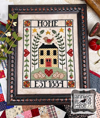 Annie Beez Folk Art - 1884 Home Sampler MAIN