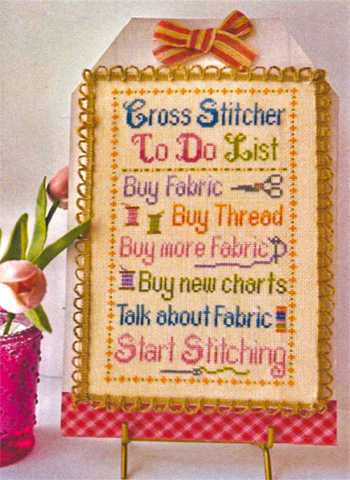 Pickle Barrel Designs - Cross Stitch "TO DO" List MAIN