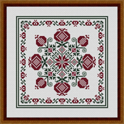 Happiness Is HeartMade - Pomegranate Square THUMBNAIL