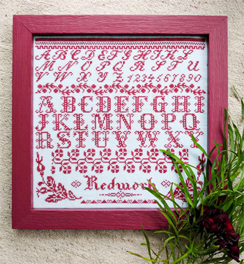 Mojo Stitches - Redwork Sampler MAIN