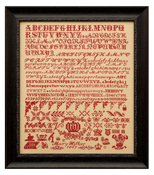 Hands Across The Sea Samplers - Mary Hillier 1867 THUMBNAIL