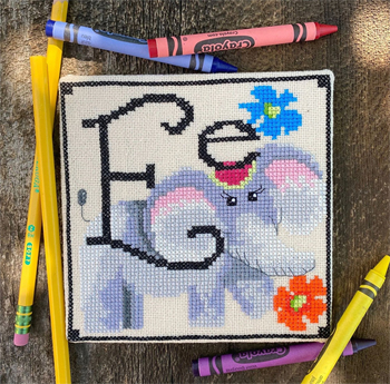 Luhu Stitches - Animal Alphabet Series - Ellie Elephant MAIN