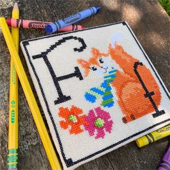 Luhu Stitches - Animal Alphabet Series - Fannie Fox MAIN