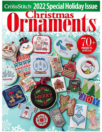 just cross stitch 2022 christmas ornament issue