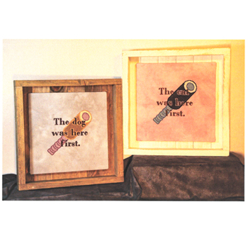 Burdhouse Stitchery - The Dog Or Cat Was Here First MAIN