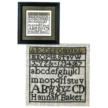The Sampler House - Hannah Baker 1803 Reproduction Sampler MAIN