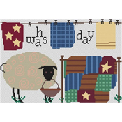 Susanamm Cross Stitch - Wash Day THUMBNAIL